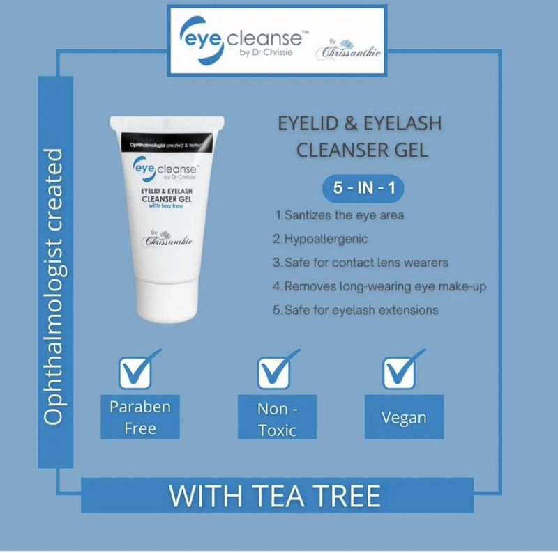  Chrissanthie Eyelid and Eyelash Cleanser Gel (30ml)
